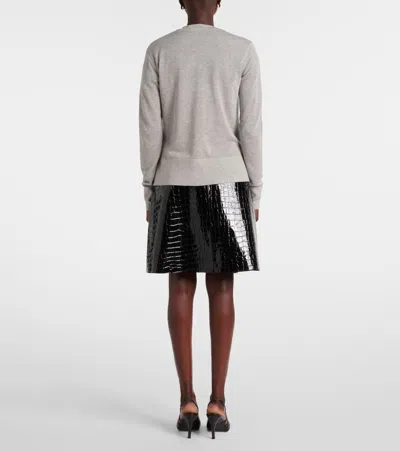 Totême Toteme Women Crewneck Cardigan In Gray