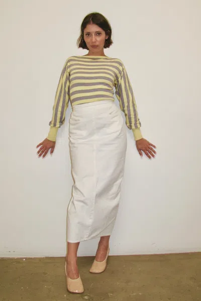 Ar25 Katharine Hamnett Cotton Pencil Skirt