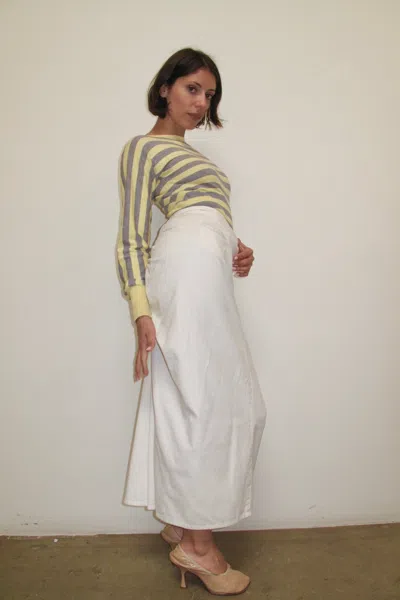 Ar25 Katharine Hamnett Cotton Pencil Skirt