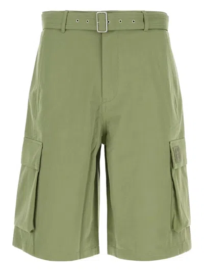 Maison Kitsuné Bermuda Shorts With Belt Loops And Pockets