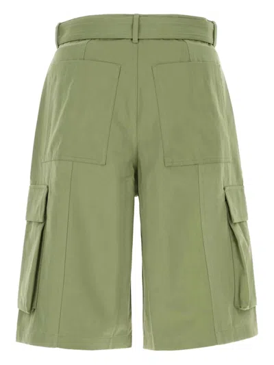 Maison Kitsuné Bermuda Shorts With Belt Loops And Pockets