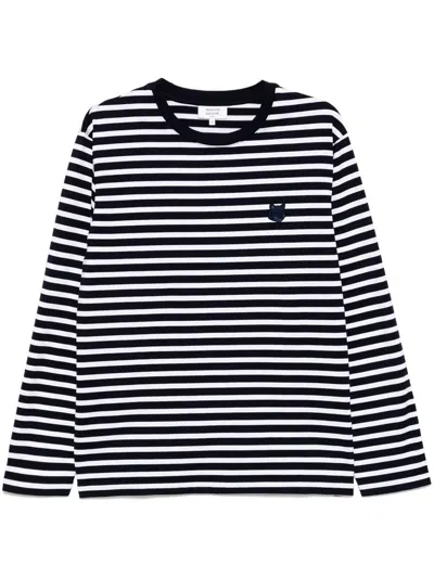 Maison Kitsuné Maison Kitsune Embroidered Cotton Oversize T-shirt