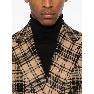Tagliatore Brown  Black Jackets