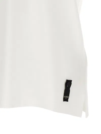 Fendi Ff Polo Shirt In Neutral