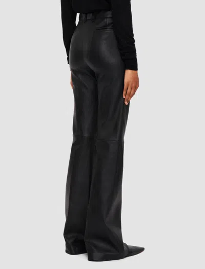 Joseph Tafira Leather Stretch Trousers In Black