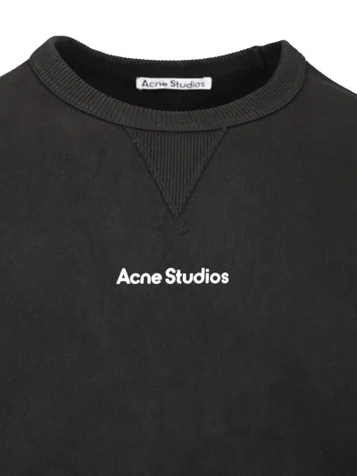 Acne Studios T-shirts Sweatshirts Black In Multi