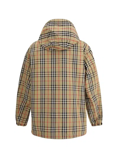 Burberry Checked Reversible Hooded Jacket