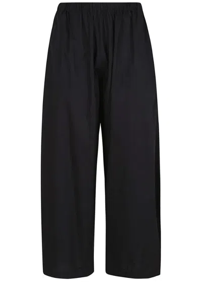 Pinko Relaxed Wide-leg Trousers With Elastic Waistband