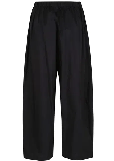 Pinko Relaxed Wide-leg Trousers With Elastic Waistband