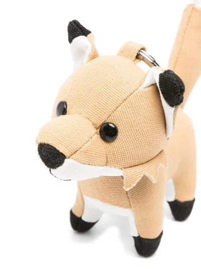 Maison Kitsuné Fox Bag Charm Accessories In Brown