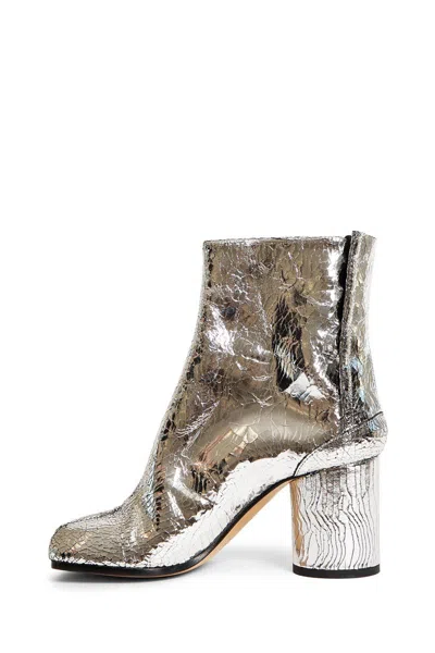 Maison Margiela Silver Tabi Leather Boots