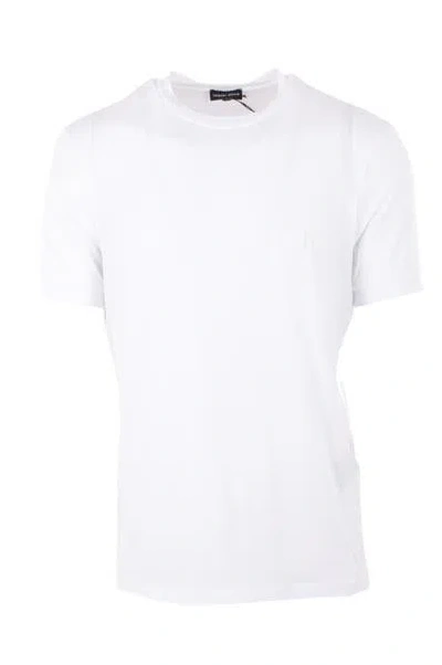 Giorgio Armani White Viscose T-shirt In White
