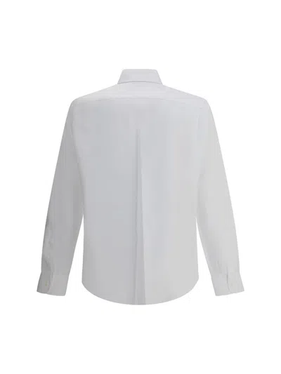 Brunello Cucinelli Cotton Shirt With Button-up Style And Spread Collar