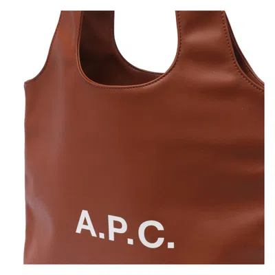 Apc A.p.c. Women Small Ninon Shoulder Bag In Brown