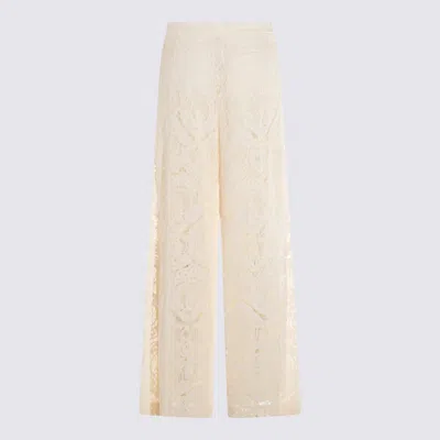 Twinset Cream Viscose Pants