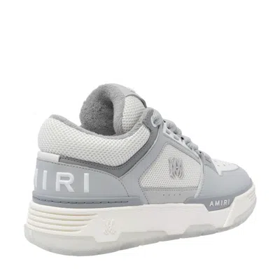 Amiri Grey Low Top Sneakers With Logo Detail In Tech Fabric And Leather Man