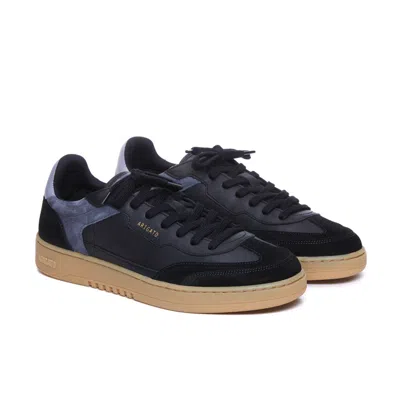 Axel Arigato Black Low Sneakers In Eco-friendly Leather And Suede With Beige Sole