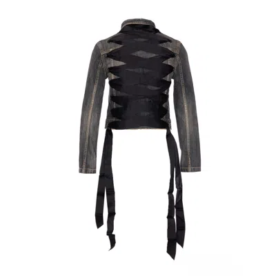 Balenciaga Lace-up Denim Jacket