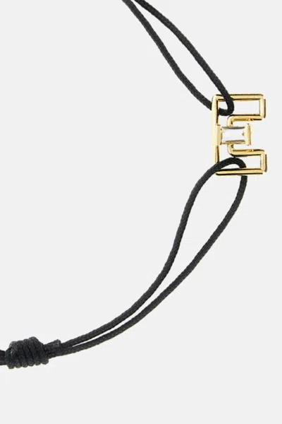 Aliita Letter E Bracelet In Black
