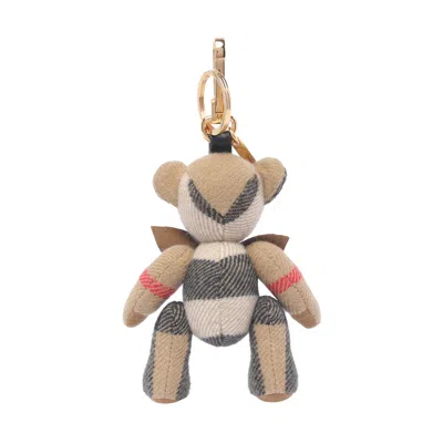 Burberry Thomas Bear Key Ring With Check Pattern