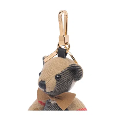 Burberry Thomas Bear Key Ring With Check Pattern
