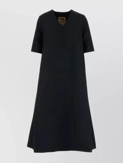 Uma Wang Apostle Dress In Polyester Slate In Black