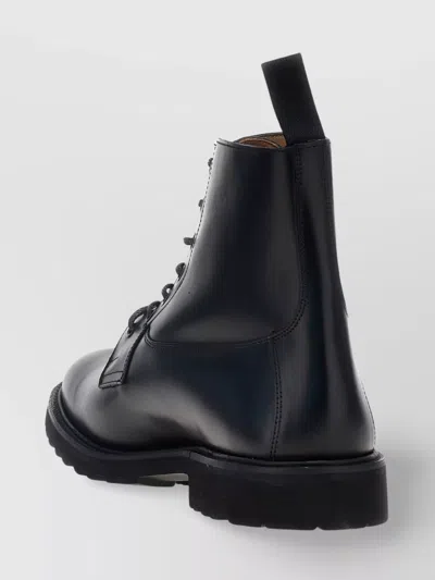 Tricker's Chunky Sole Ankle Boots With Pull Tab
