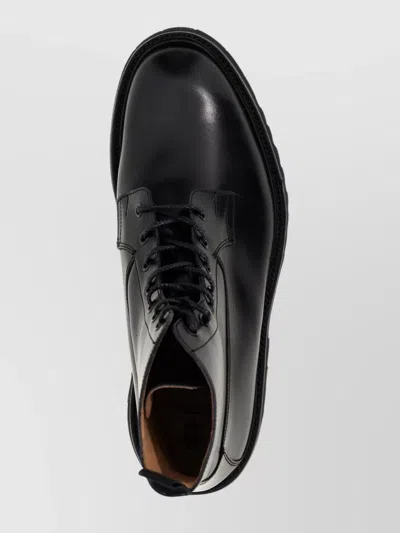 Tricker's Chunky Sole Ankle Boots With Pull Tab