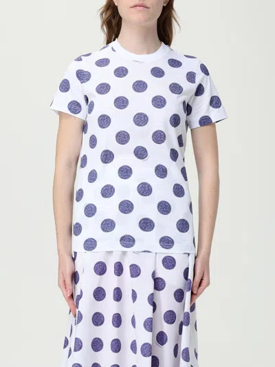 Moschino Dotted Short Sleeve Crew Neck Tops