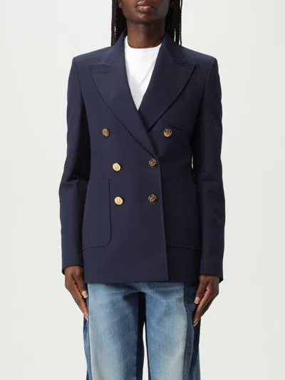 Gucci Blazer Double-breasted Gold-tone Buttons In Blue