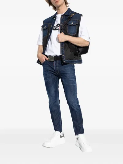 Dsquared2 Tapered Denim Distressed Detailing