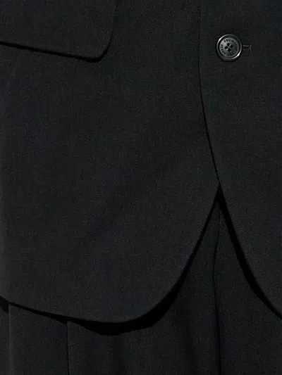 Dsquared2 Tailored Wool Suit Set Pockets In Black