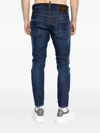 Dsquared2 Tapered Denim Distressed Detailing