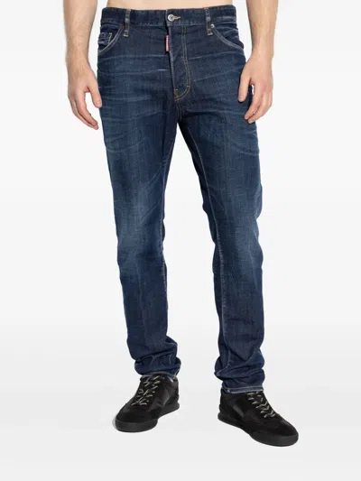 Dsquared2 Pants 5 Pockets In Blue