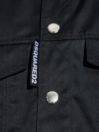 Dsquared2 Logo-tag Jacket In Black