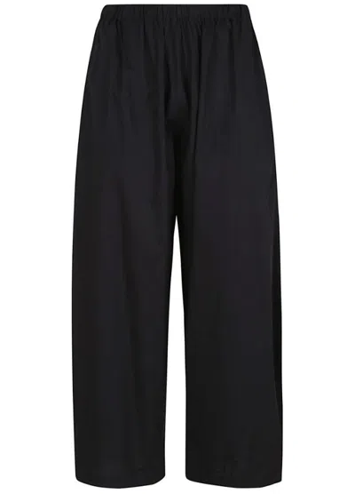 Pinko Relaxed Wide-leg Trousers With Elastic Waistband
