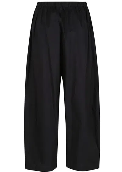 Pinko Relaxed Wide-leg Trousers With Elastic Waistband