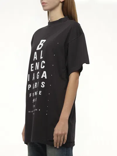 Balenciaga Extra Large Short-sleeved T-shirt In Black