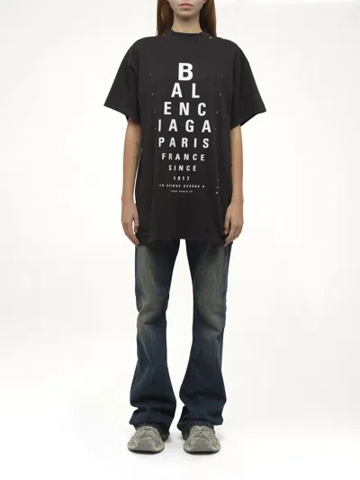 Balenciaga Extra Large Short-sleeved T-shirt In Black