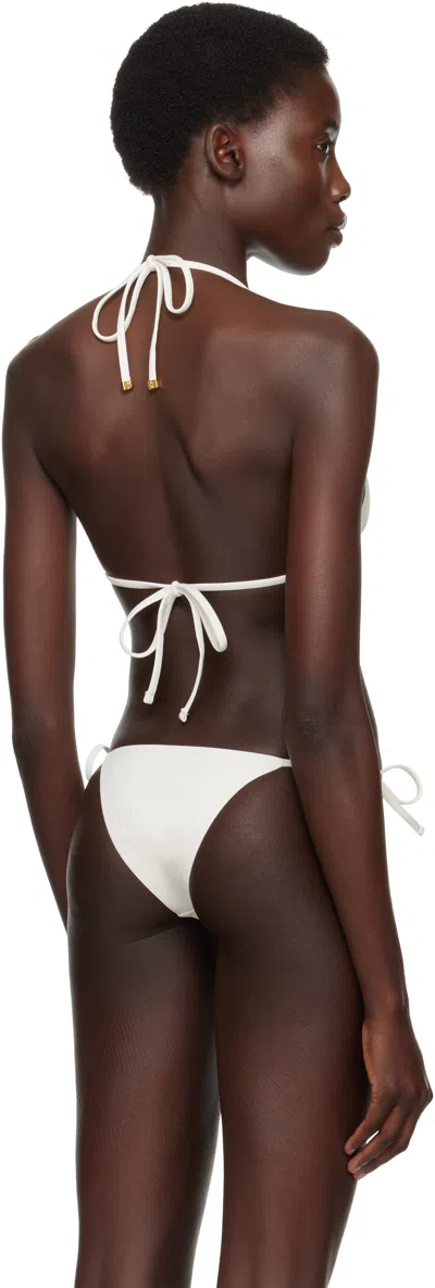 Éterne Thea Bikini Top In Ivory In Multi