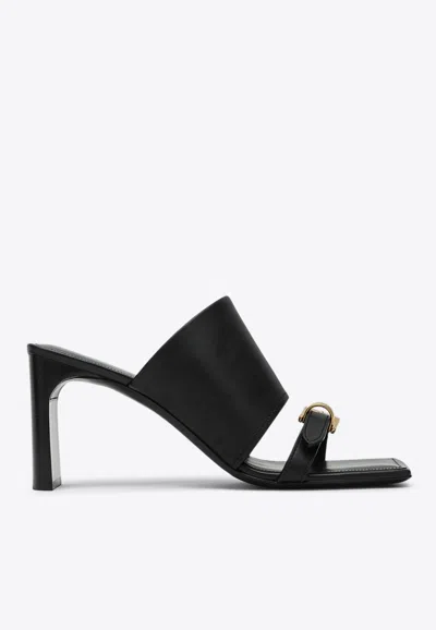 Balenciaga Bel Air Leather Sandals In Black