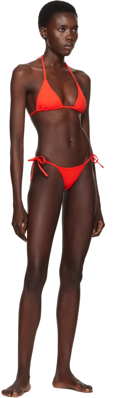 Éterne Red Isla Bikini Bottom In Multi