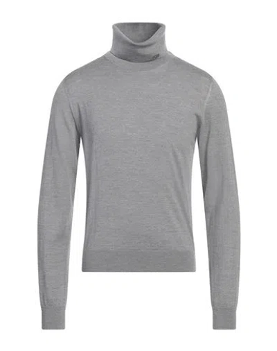 Herno Man Turtleneck Grey Size 44 Virgin Wool