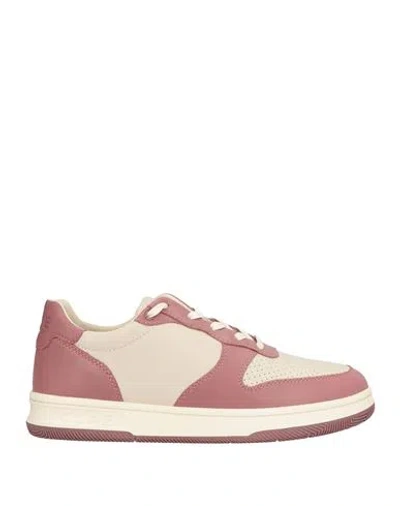Clae Woman Sneakers Antique Rose Size 7.5 Leather In Pink