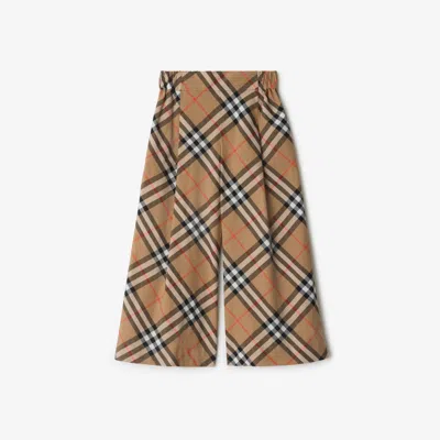 Burberry Checked Cotton Trousers