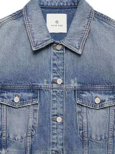 Anine Bing Rory Vest Summer Indigo In Blue