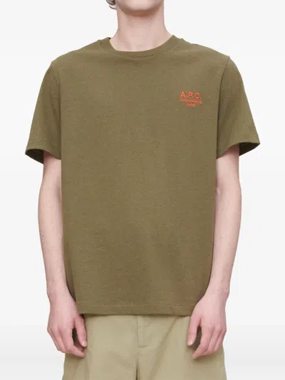 Apc A.p.c. Green T-shirts & Vests - T-shirts Men