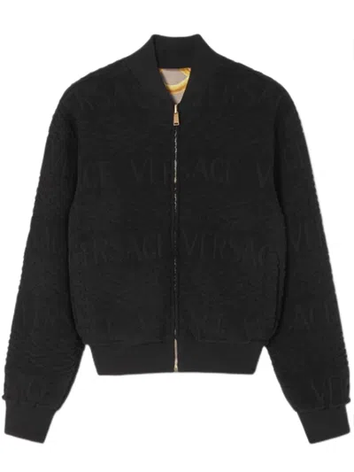 Versace Baroque-pattern Reversible Bomber Jacket