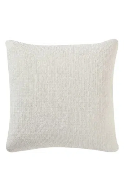 Nautica Wave Texture White Decorative Pillow