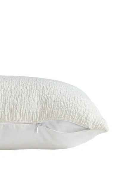 Nautica Wave Texture White Decorative Pillow